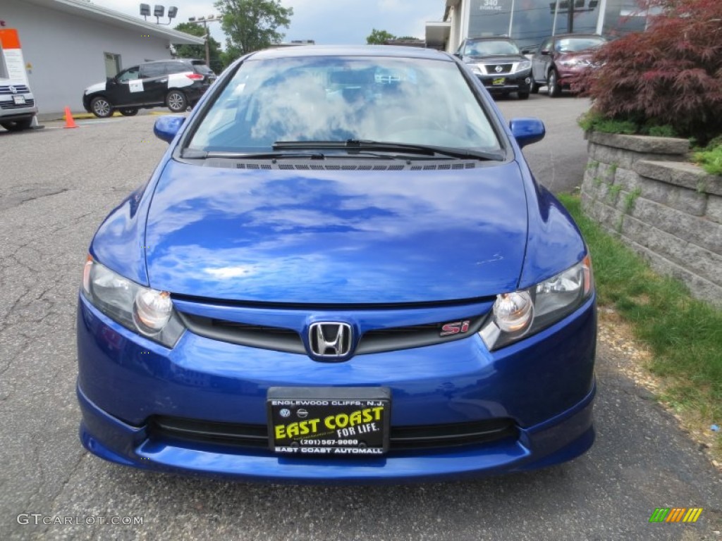 2008 Civic Si Sedan - Fiji Blue Pearl / Black photo #2