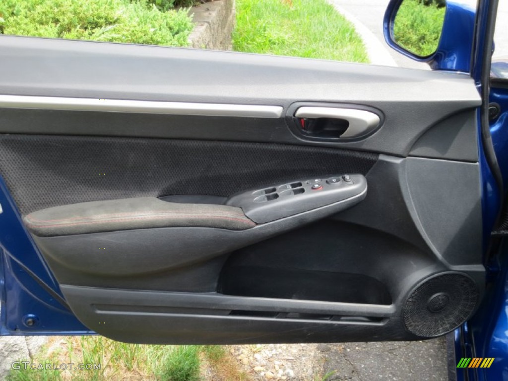 2008 Civic Si Sedan - Fiji Blue Pearl / Black photo #15
