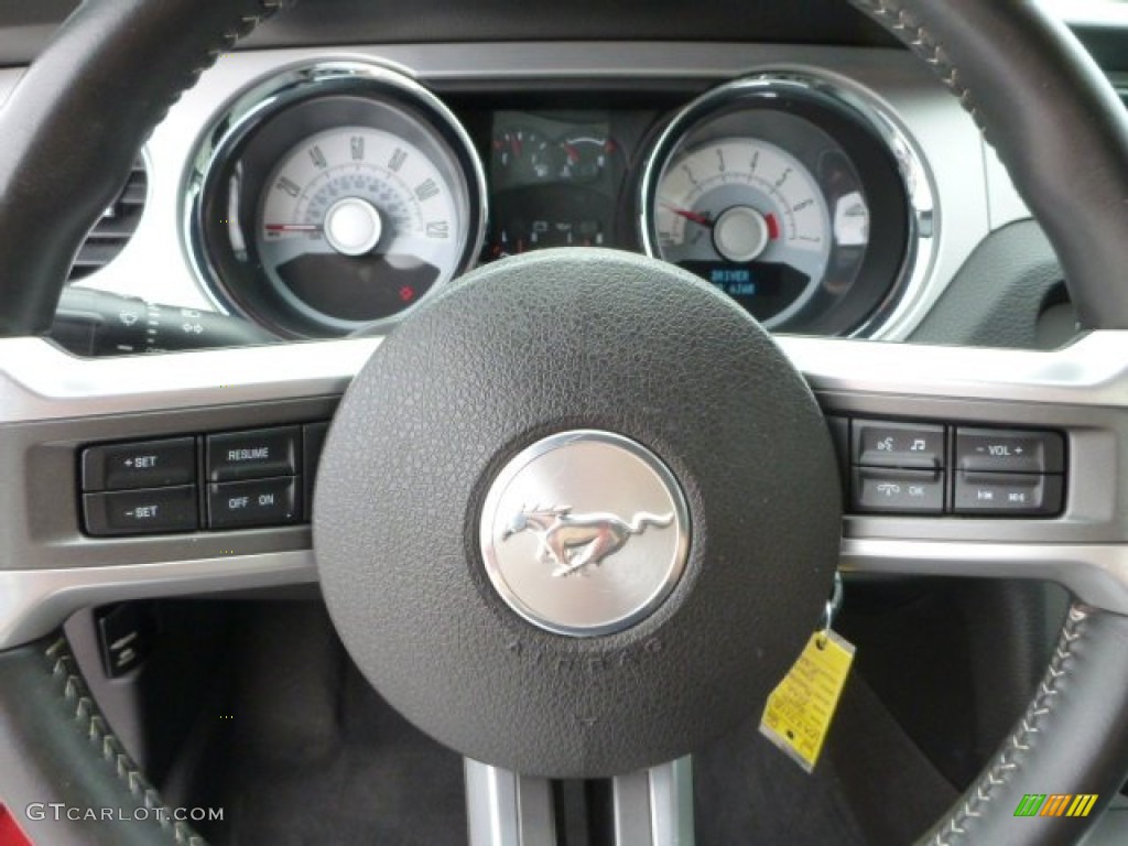 2010 Mustang V6 Premium Convertible - Red Candy Metallic / Charcoal Black photo #17