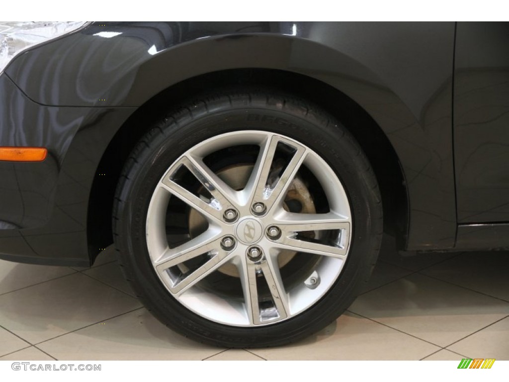 2009 Elantra Touring - Black Pearl / Black photo #15