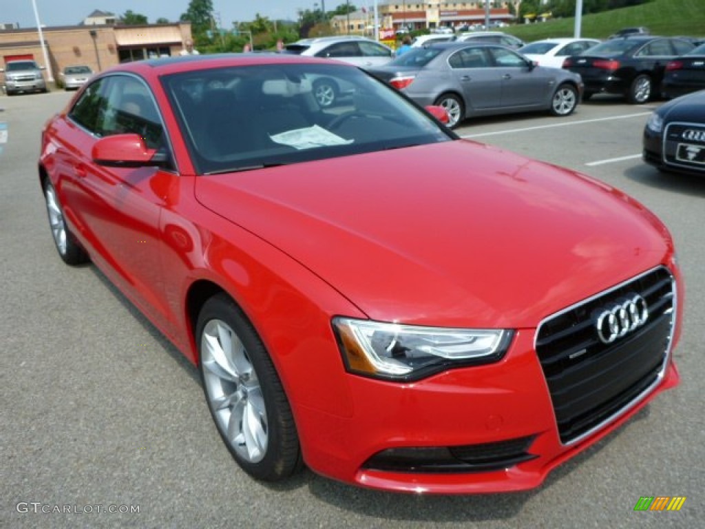 Brilliant Red 2014 Audi A5 2.0T quattro Coupe Exterior Photo #84370290