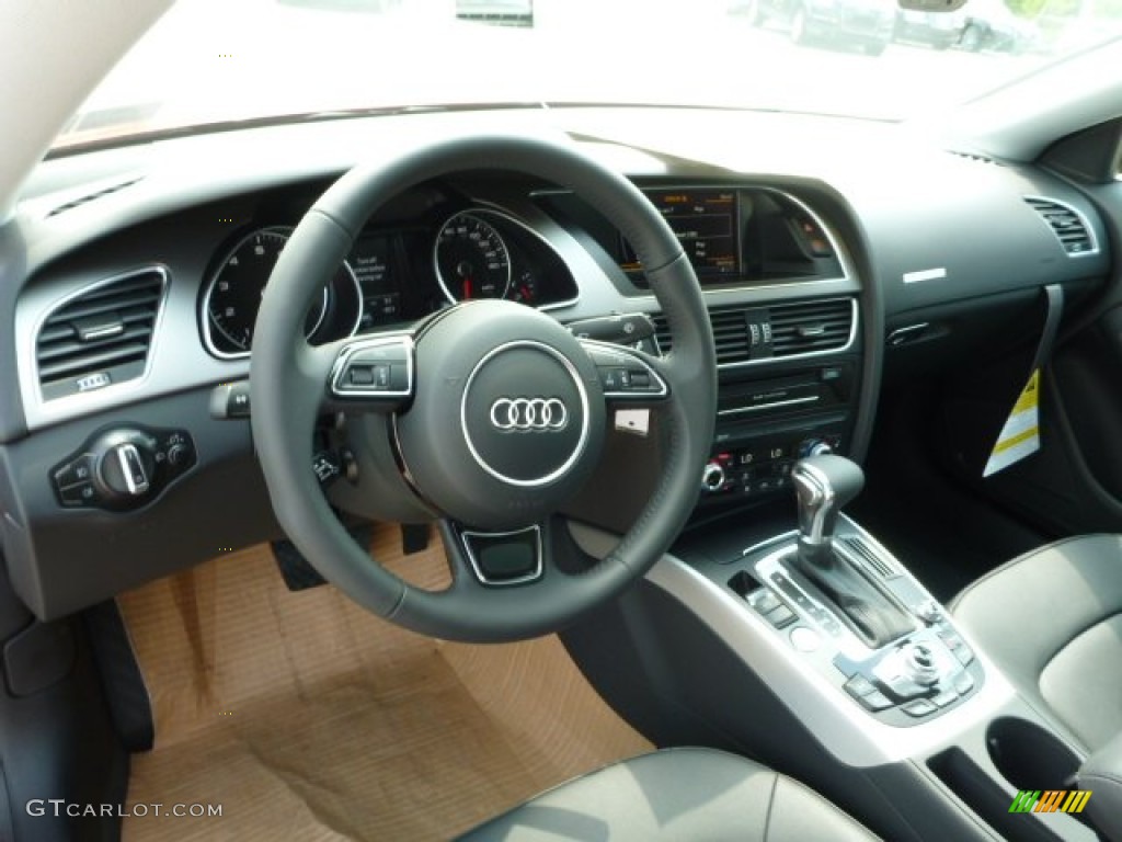 Black Interior 2014 Audi A5 2.0T quattro Coupe Photo #84370398