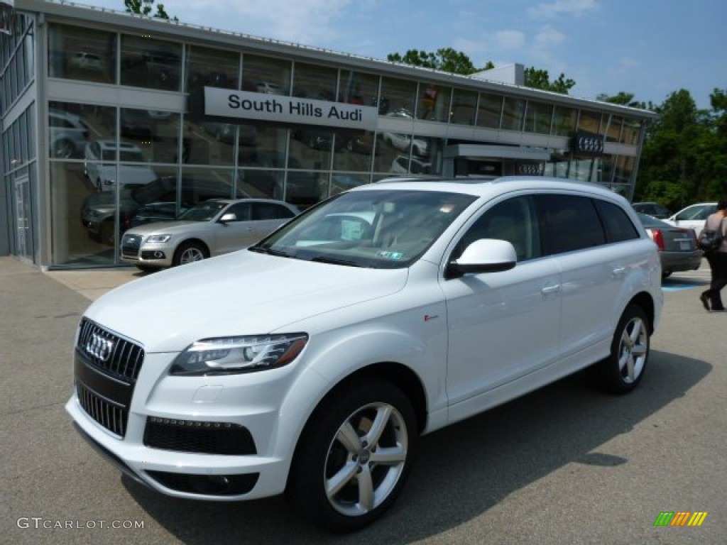 2014 Q7 3.0 TFSI quattro - Glacier White Metallic / Cardamom Beige photo #1