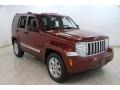 2009 Red Rock Crystal Pearl Jeep Liberty Limited 4x4  photo #1