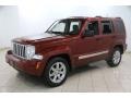 2009 Red Rock Crystal Pearl Jeep Liberty Limited 4x4  photo #3