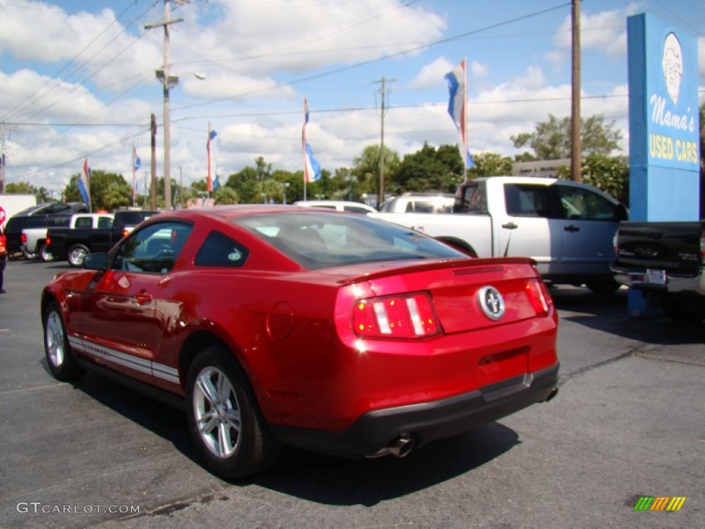 2011 Mustang V6 Coupe - Red Candy Metallic / Charcoal Black photo #6