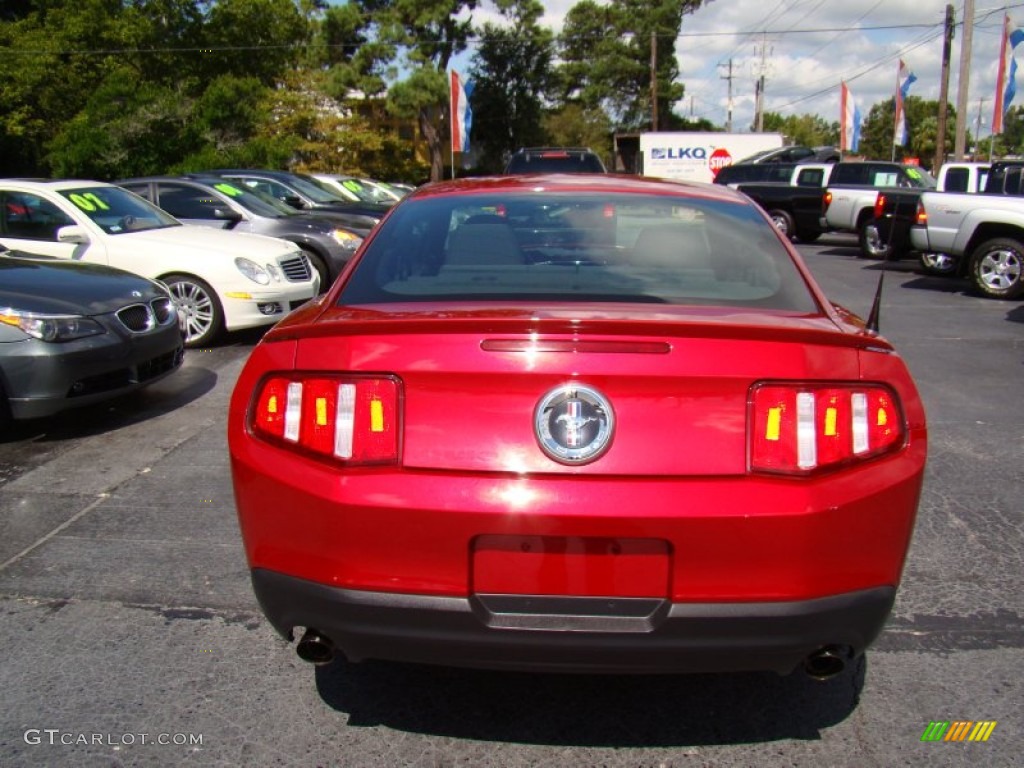2011 Mustang V6 Coupe - Red Candy Metallic / Charcoal Black photo #7