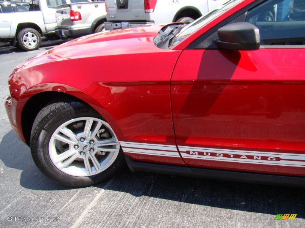 2011 Mustang V6 Coupe - Red Candy Metallic / Charcoal Black photo #24