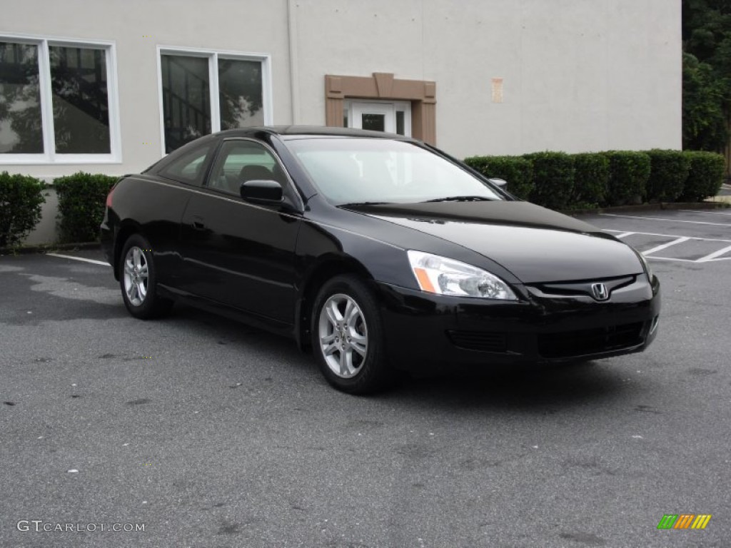 2006 Accord EX Coupe - Nighthawk Black Pearl / Gray photo #4