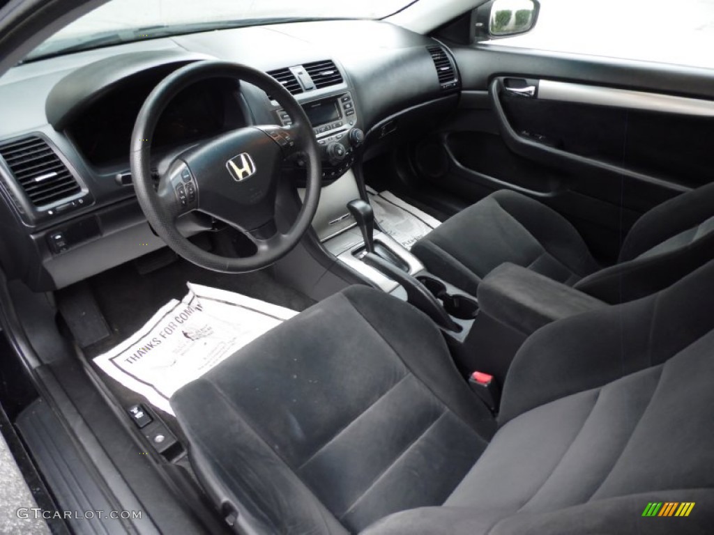 2006 Accord EX Coupe - Nighthawk Black Pearl / Gray photo #8