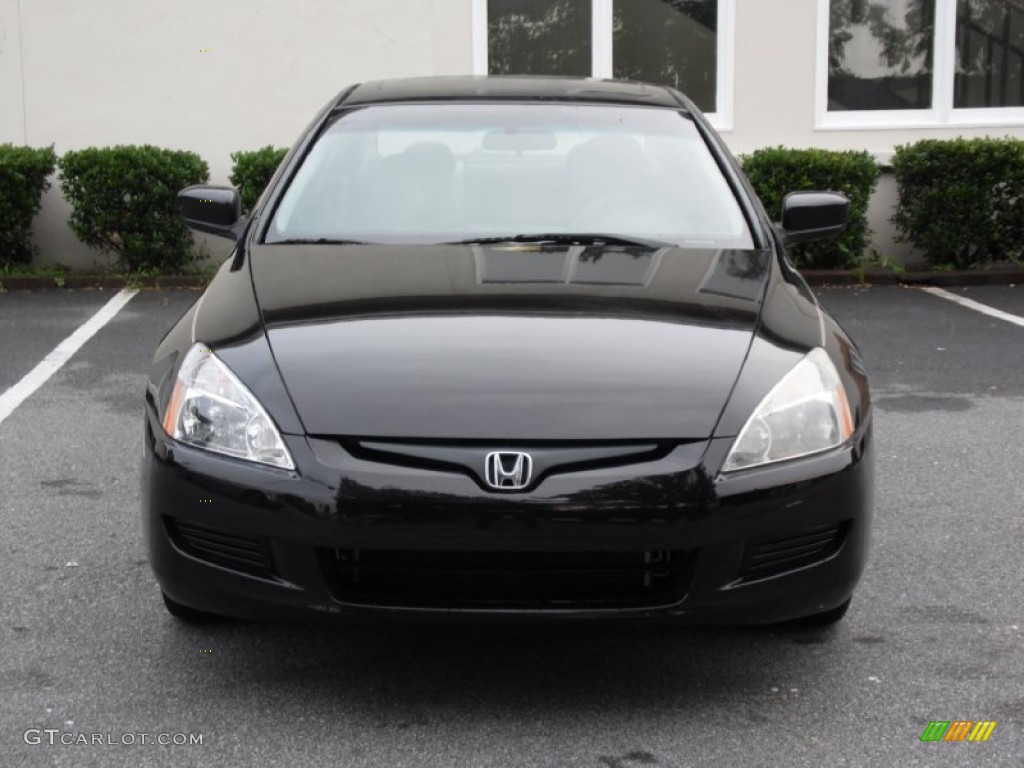 2006 Accord EX Coupe - Nighthawk Black Pearl / Gray photo #11