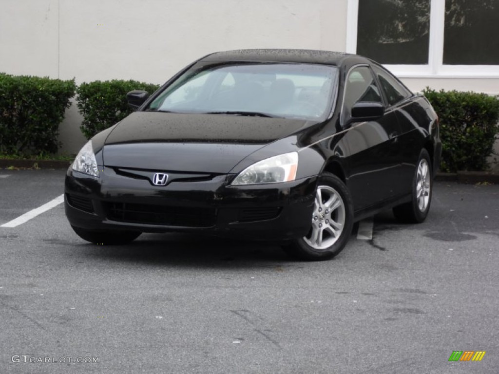 Nighthawk Black Pearl 2006 Honda Accord EX Coupe Exterior Photo #84375780