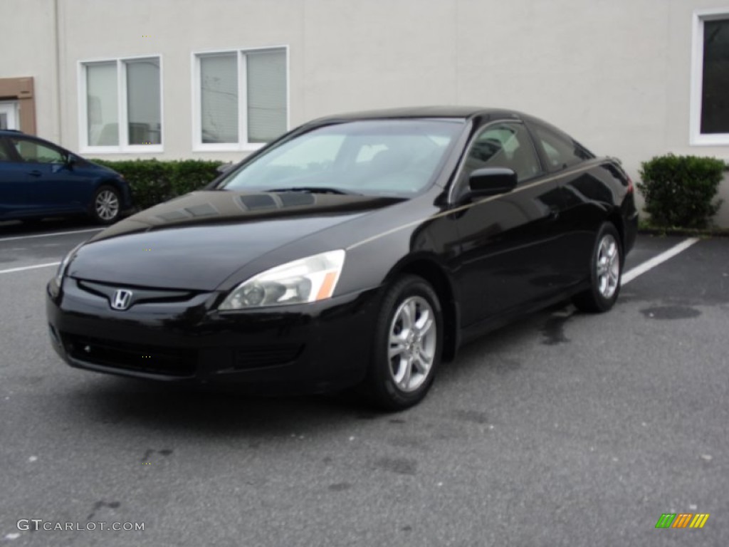 2006 Accord EX Coupe - Nighthawk Black Pearl / Gray photo #14