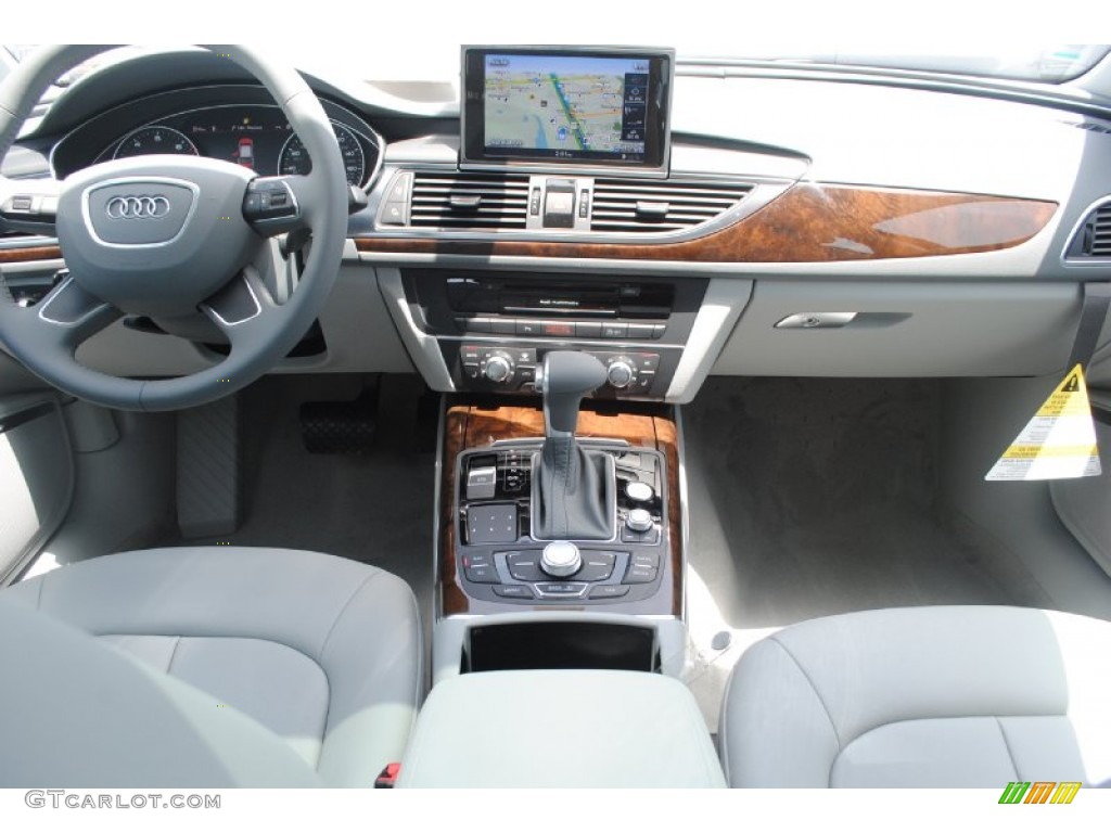 2014 Audi A6 2.0T Sedan Titanium Gray Dashboard Photo #84375924