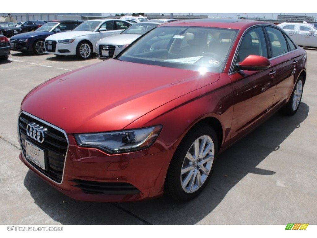 Garnet Red Pearl 2014 Audi A6 2.0T Sedan Exterior Photo #84376055