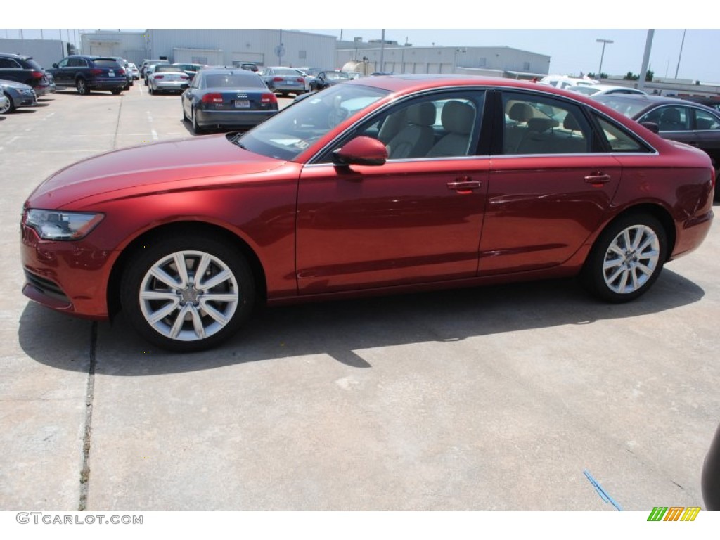 Garnet Red Pearl 2014 Audi A6 2.0T Sedan Exterior Photo #84376104
