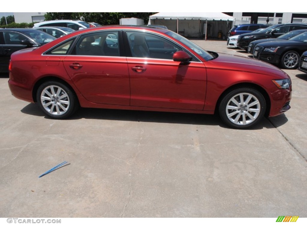 Garnet Red Pearl 2014 Audi A6 2.0T Sedan Exterior Photo #84376191