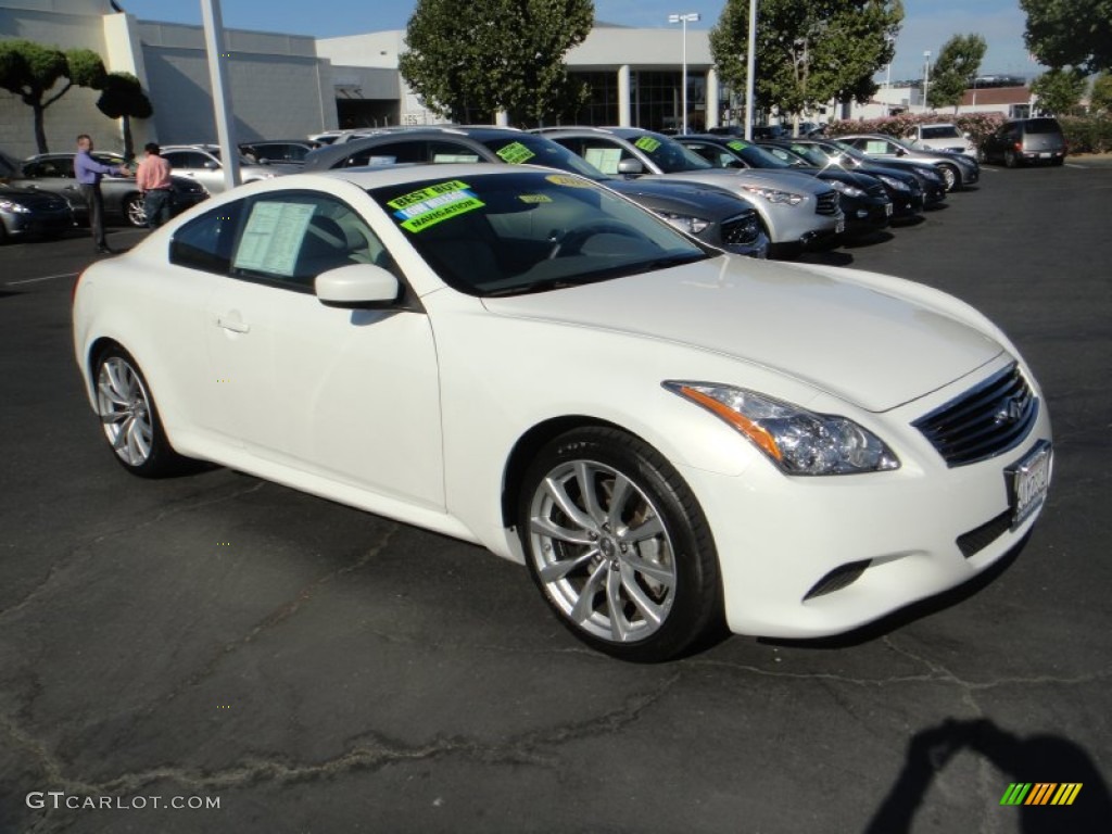 2010 G 37 S Sport Coupe - Moonlight White / Wheat photo #3