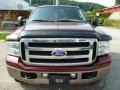 2005 Dark Toreador Red Metallic Ford F250 Super Duty FX4 SuperCab 4x4  photo #8