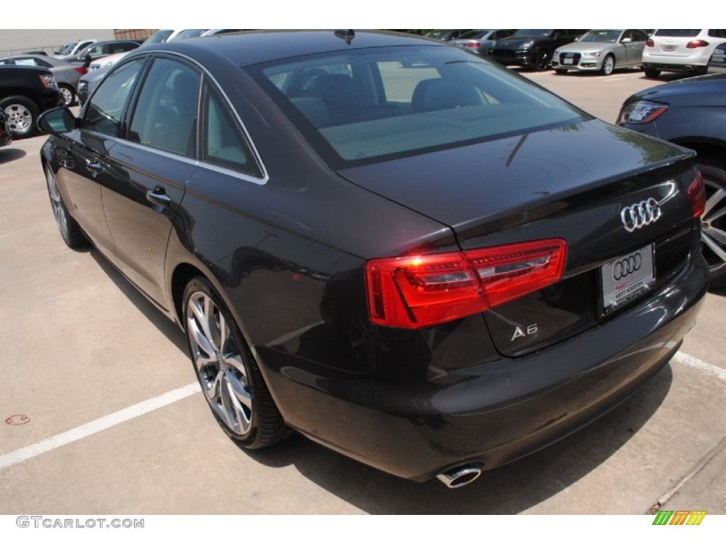 2014 A6 2.0T quattro Sedan - Oolong Gray Metallic / Black photo #6