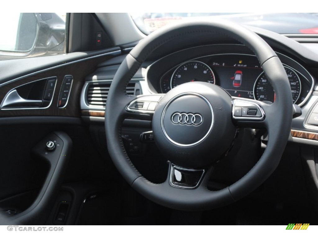 2014 A6 2.0T quattro Sedan - Oolong Gray Metallic / Black photo #33