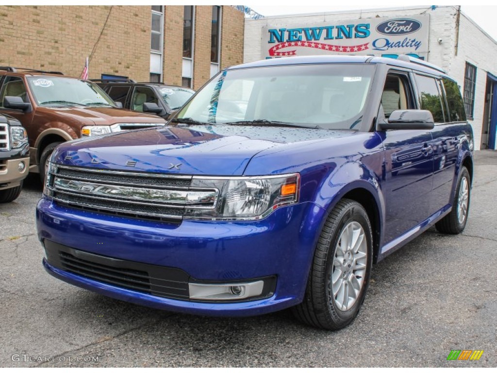 2013 Flex SEL AWD - Deep Impact Blue Metallic / Dune photo #1
