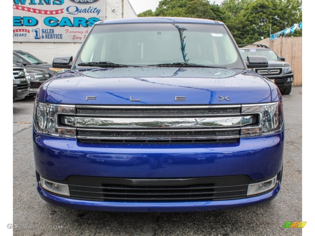 2013 Flex SEL AWD - Deep Impact Blue Metallic / Dune photo #2