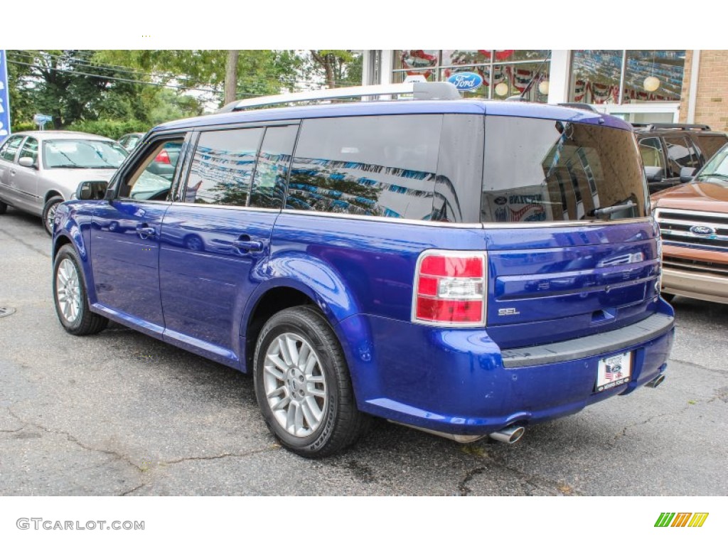 2013 Flex SEL AWD - Deep Impact Blue Metallic / Dune photo #3