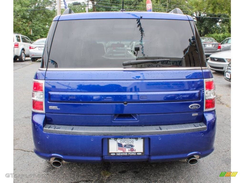 2013 Flex SEL AWD - Deep Impact Blue Metallic / Dune photo #4