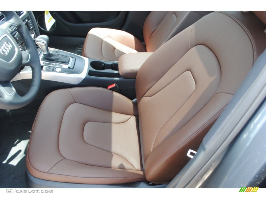 2014 A4 2.0T quattro Sedan - Monsoon Grey Metallic / Chestnut Brown/Black photo #16
