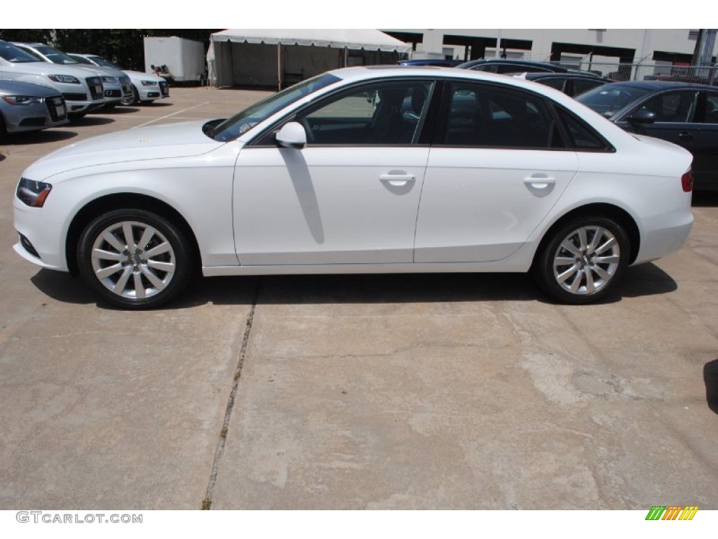 2014 A4 2.0T quattro Sedan - Ibis White / Black photo #5