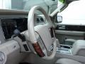 2008 Lincoln Navigator Stone/Charcoal Black Interior Steering Wheel Photo