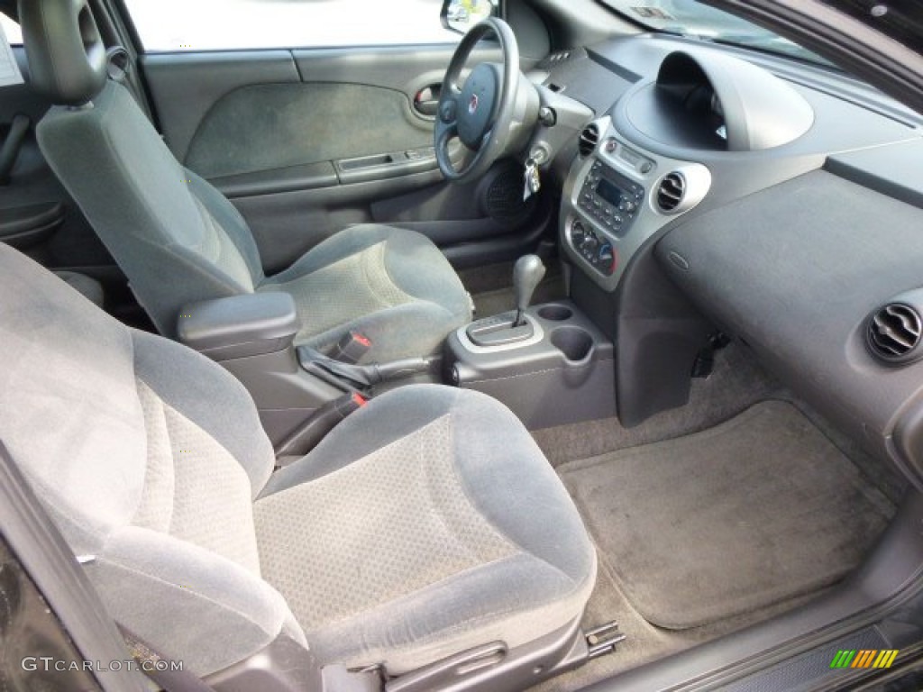 Black Interior 2004 Saturn ION 3 Quad Coupe Photo #84380778