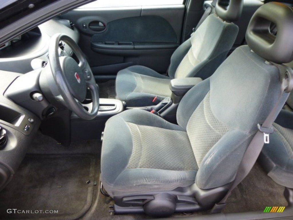 Black Interior 2004 Saturn Ion 3 Quad Coupe Photo 84380883