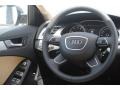 Velvet Beige/Black 2014 Audi A4 2.0T quattro Sedan Steering Wheel