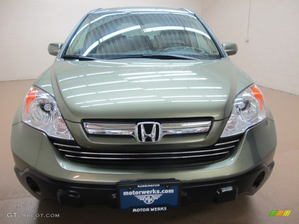 2008 CR-V EX-L 4WD - Green Tea Metallic / Ivory photo #2