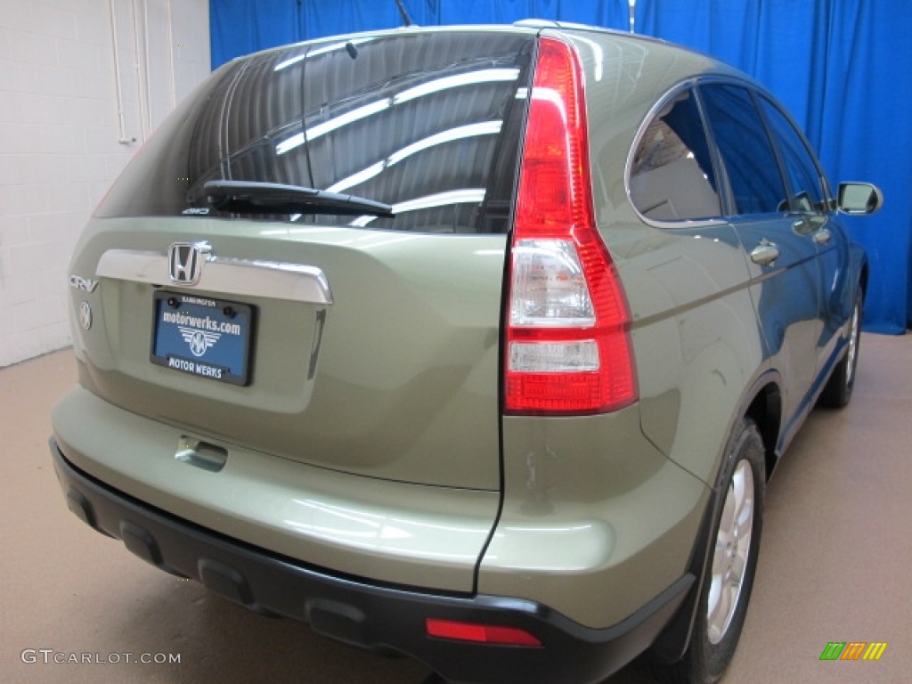 2008 CR-V EX-L 4WD - Green Tea Metallic / Ivory photo #9