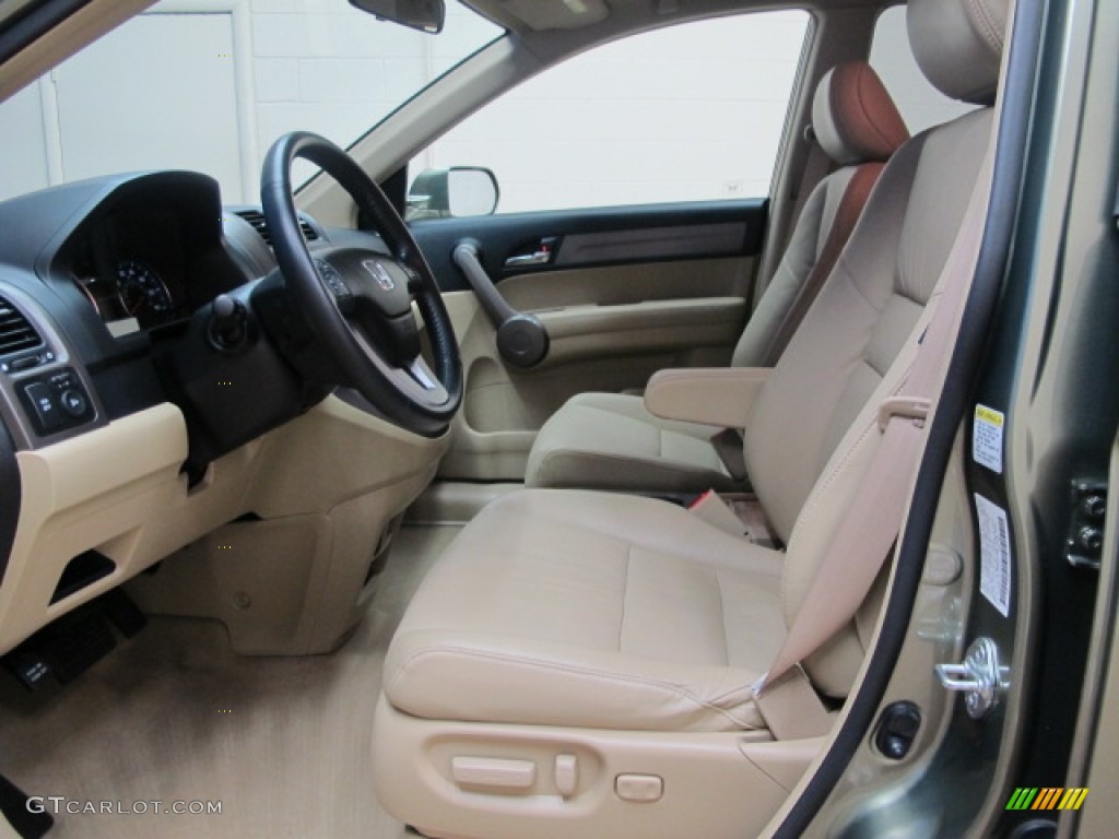 2008 CR-V EX-L 4WD - Green Tea Metallic / Ivory photo #17