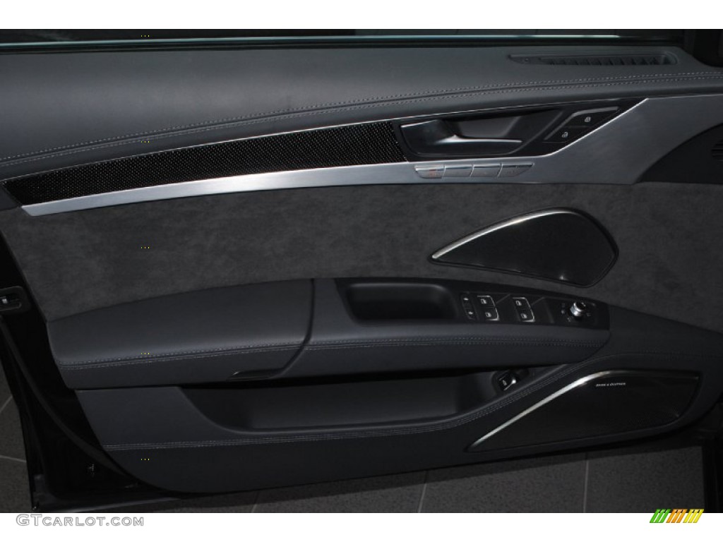 2014 Audi S8 quattro S Black Door Panel Photo #84383397