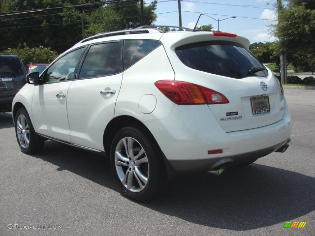 2010 Murano LE AWD - Glacier White Pearl / Beige photo #4