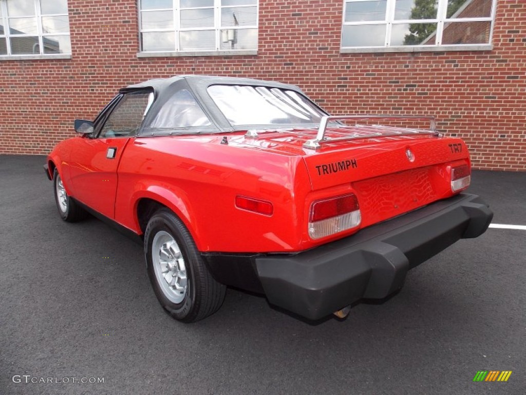 Vermillion Red 1980 Triumph TR7 Drophead Convertible Exterior Photo #84384135