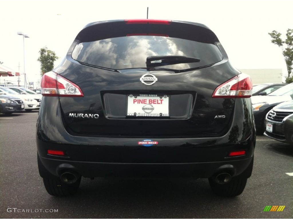 2012 Murano S AWD - Super Black / Black photo #6