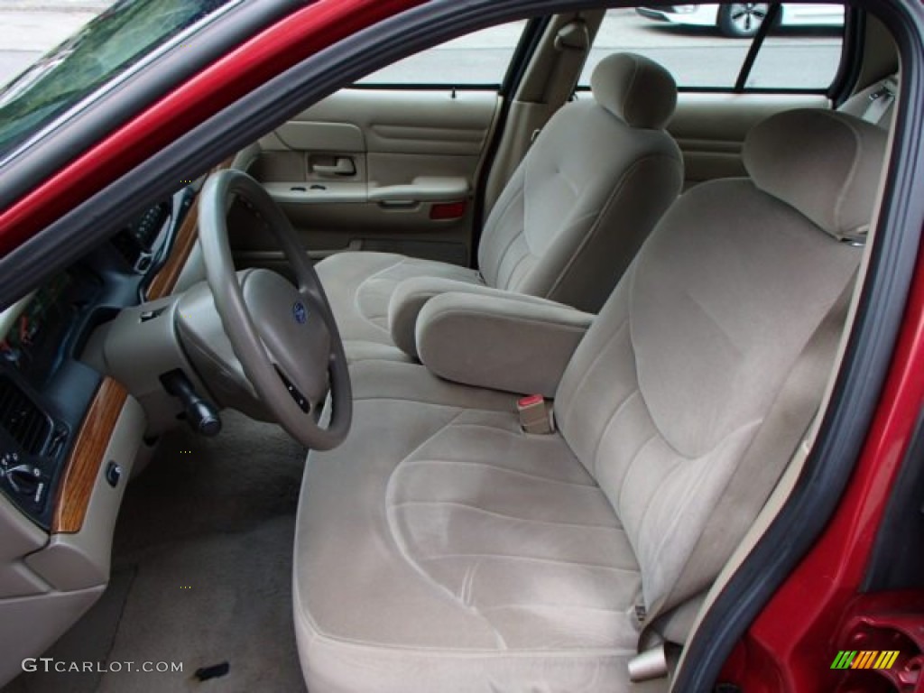 2001 Crown Victoria LX - Toreador Red Metallic / Medium Parchment photo #10