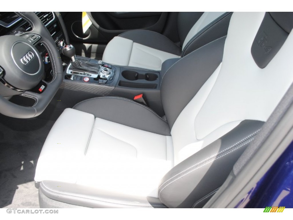 Black/Lunar Silver Interior 2014 Audi S4 Prestige 3.0 TFSI quattro Photo #84386898