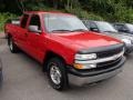 Victory Red 2001 Chevrolet Silverado 1500 LS Extended Cab 4x4