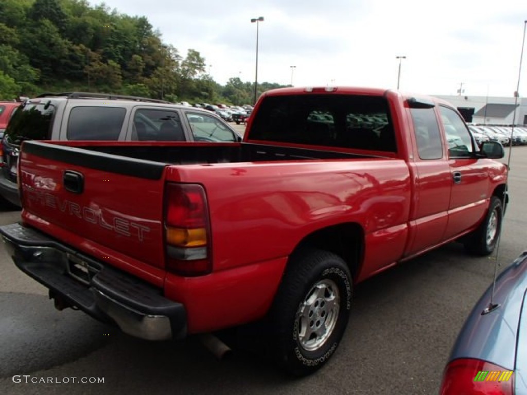 2001 Silverado 1500 LS Extended Cab 4x4 - Victory Red / Graphite photo #6