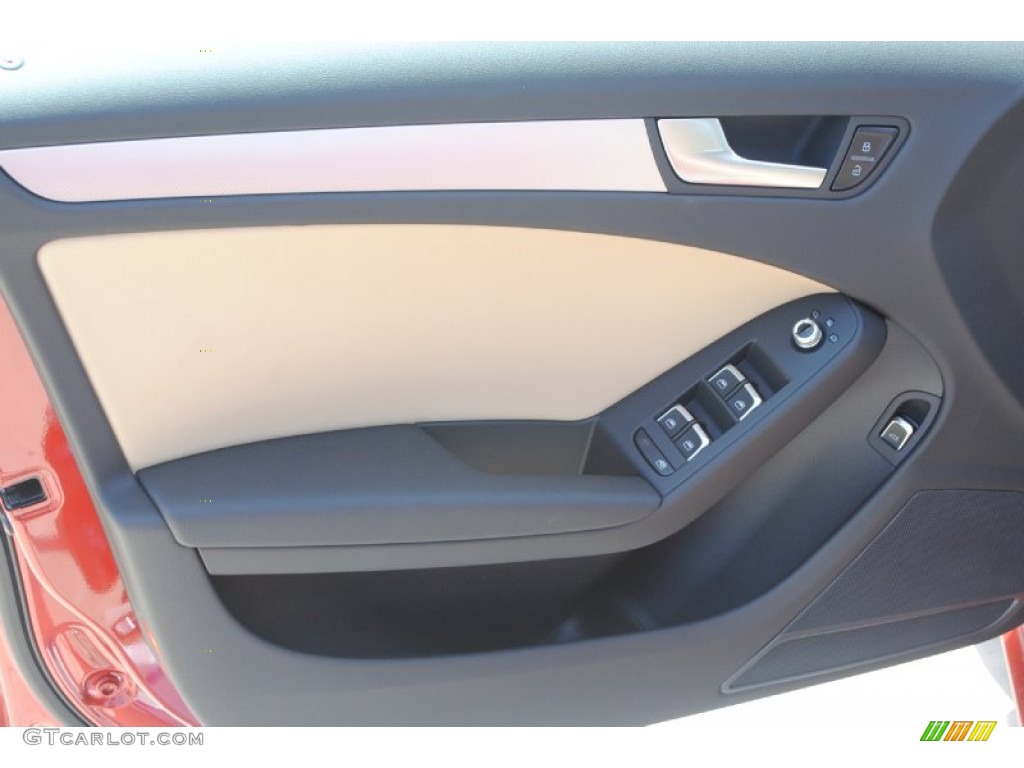 2014 Audi A4 2.0T Sedan Velvet Beige Door Panel Photo #84388536