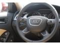 2014 Audi A4 Velvet Beige Interior Steering Wheel Photo