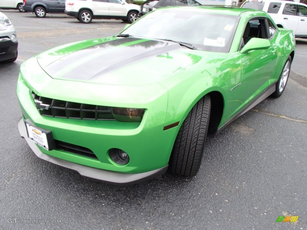 2010 Camaro LT Coupe Synergy Special Edition - Synergy Green Metallic / Black/Green photo #1