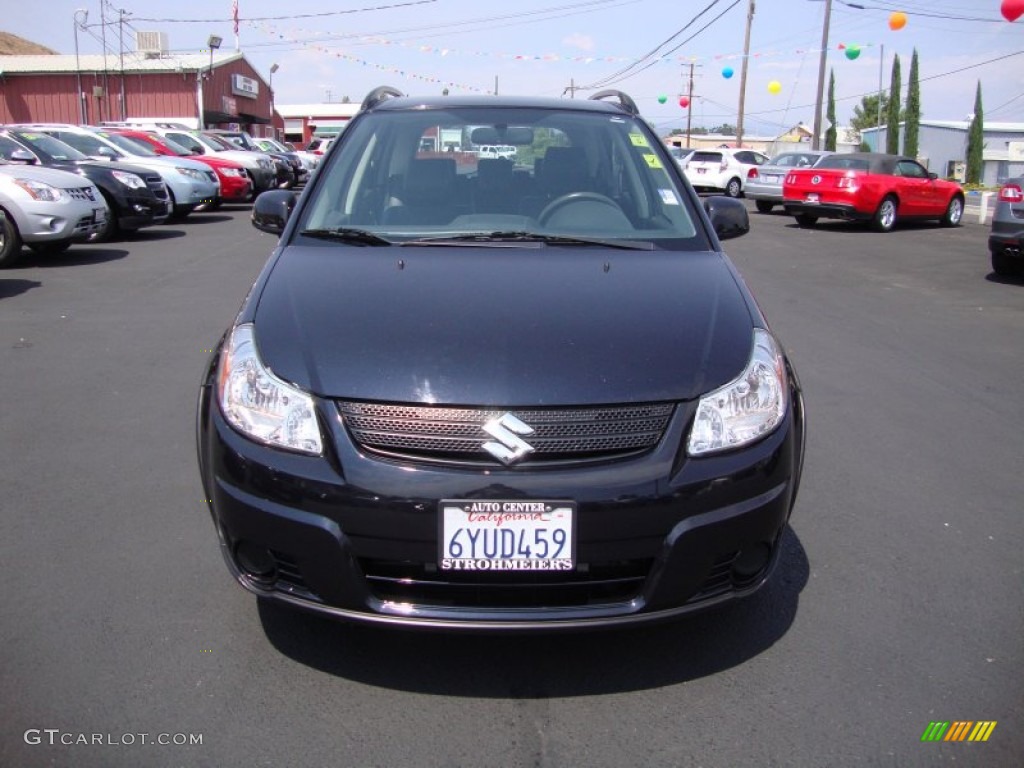 2007 SX4 Convenience AWD - Black Onyx Pearl / Black photo #2